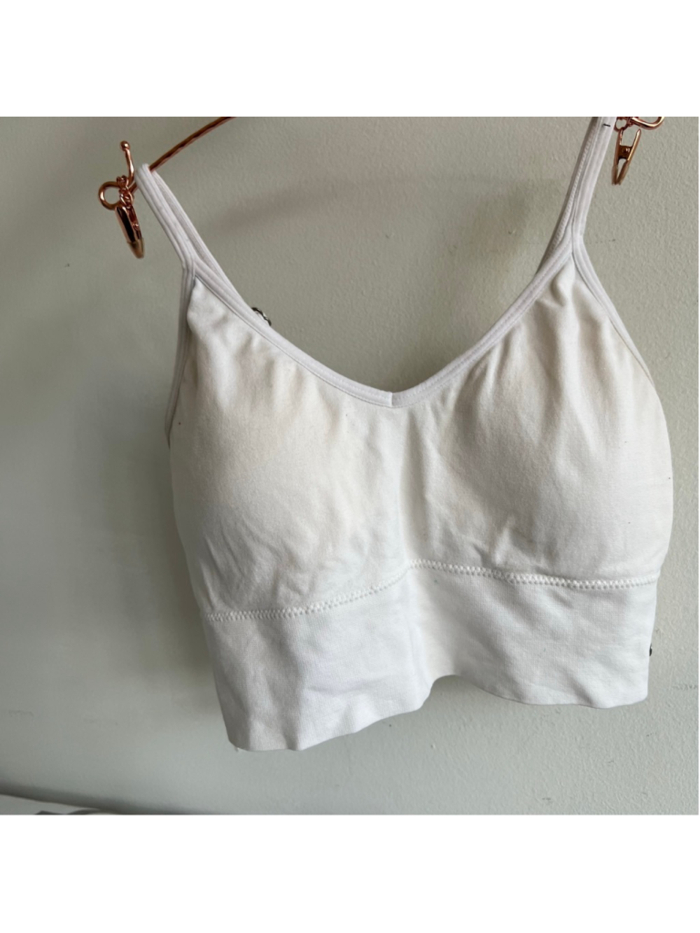 Lucky Brand White Seamless Bralette L